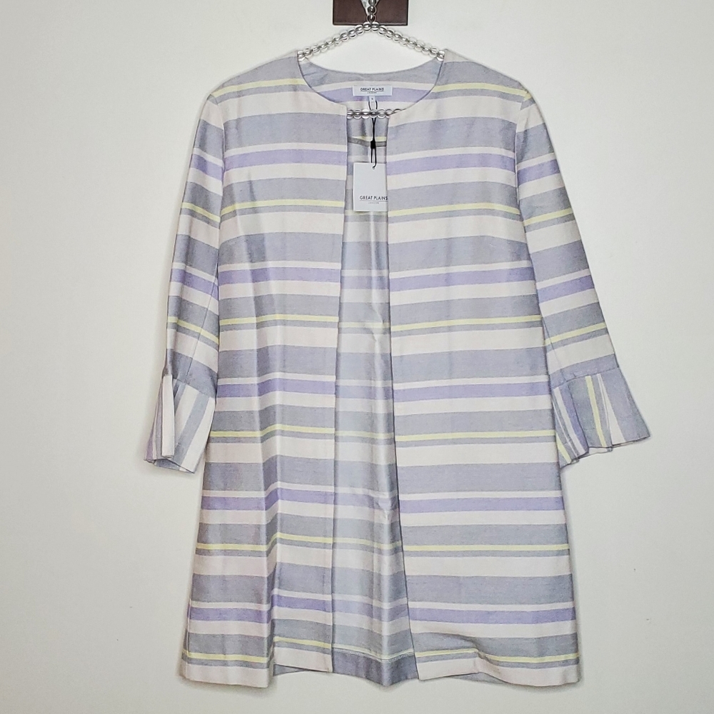 Great Plains London Open Front Striped Jacket